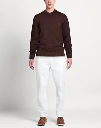 Man Sweater Dark brown Size 42 Merino Wool