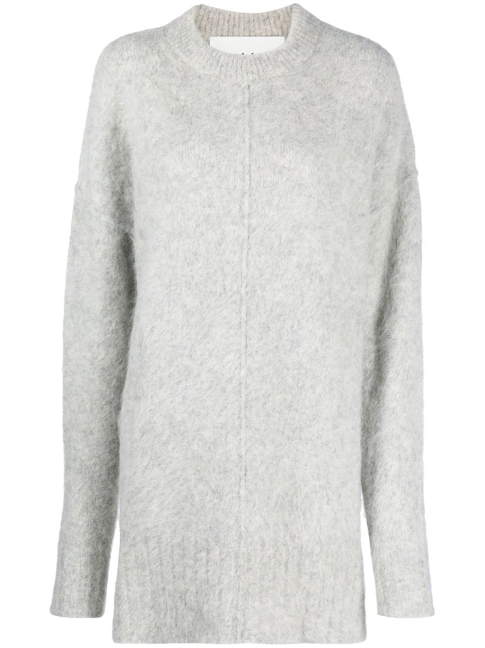 Crew-neck alpaca-wool jumper - Grey
