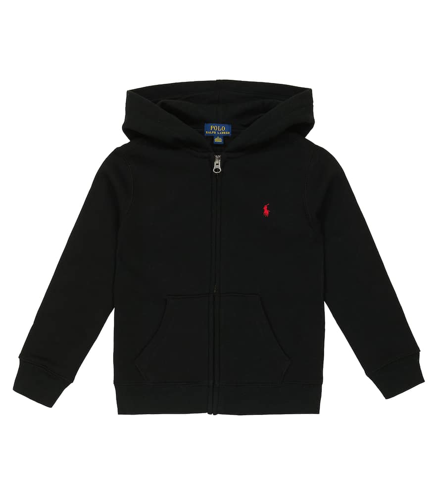 Polo Ralph Lauren Kids Zipped cotton-blend hoodie