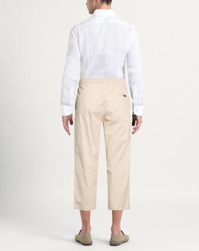 Man Pants Beige Size XXL Cotton, Elastane