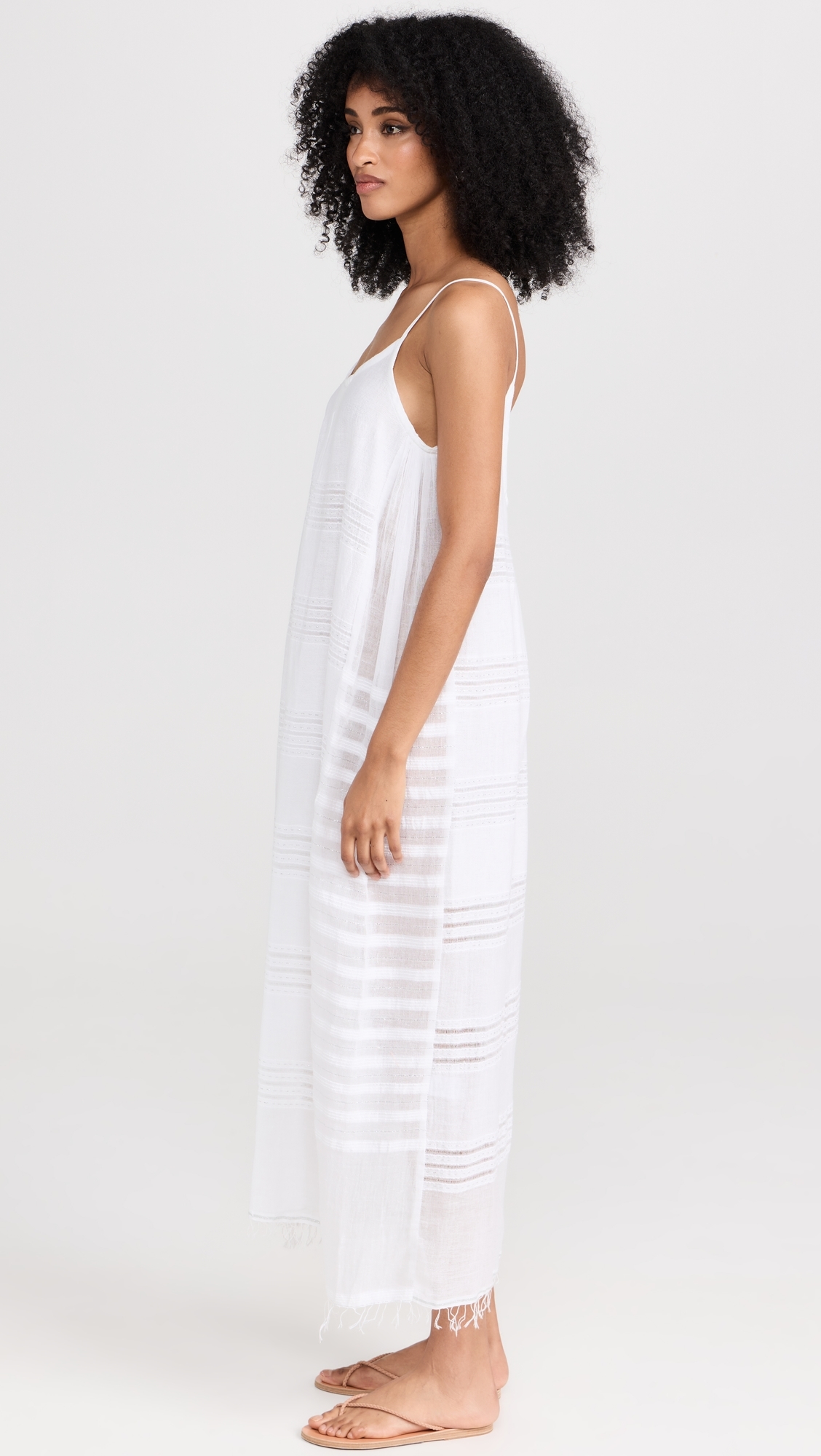Abira Slip Dress White