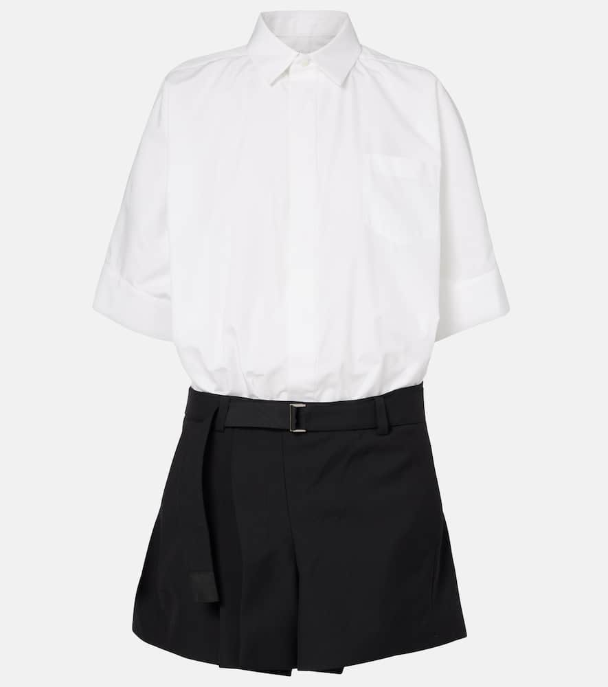 Poplin minidress