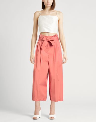 Woman Pants Salmon pink Size 2 Cotton