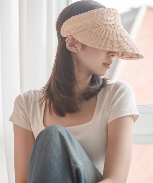 Mimin melange raffia summer sun cap 3 colors