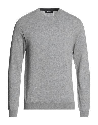 Alpha Studio Man Sweater Grey Size L Viscose, Nylon, Wool, Cashmere, Polyester