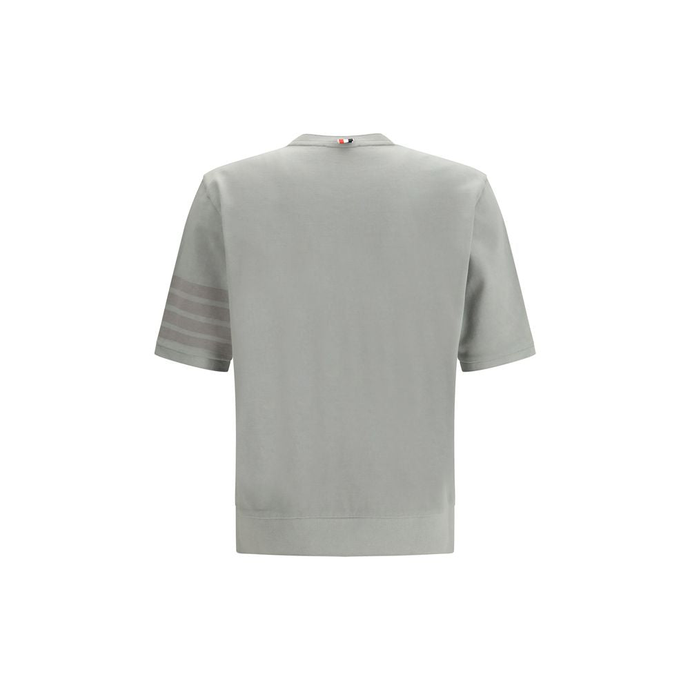 4-Bar Cotton Jersey T-Shirt — Gray
