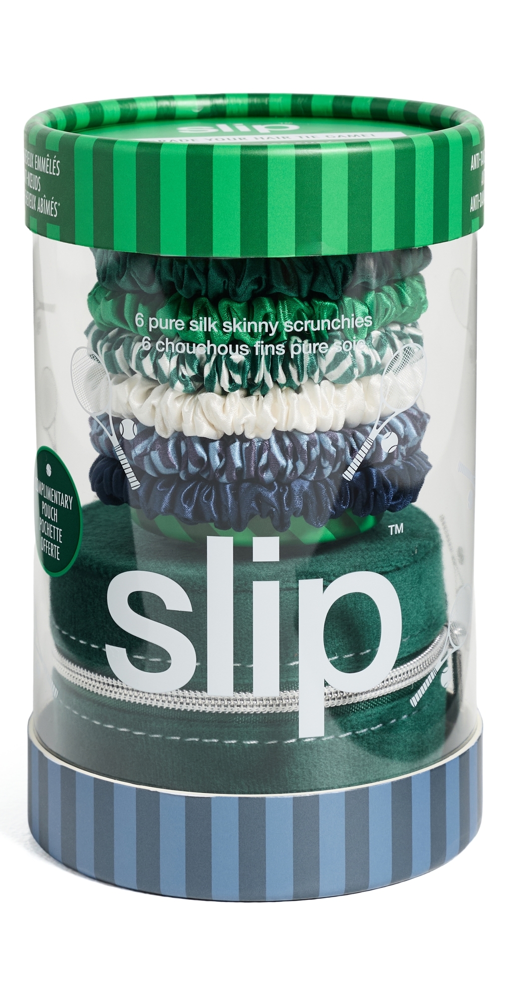 Pure Silk Skinny Scrunchies 6 Pack Hair On Point One Size