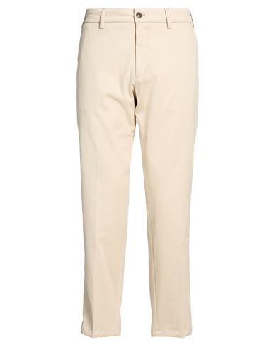 Luxe Fabrics Man Pants Cream Size 36 Cotton, Elastane