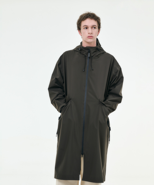 Mars Unisex Weather Coat Essential Collection Dark Khaki