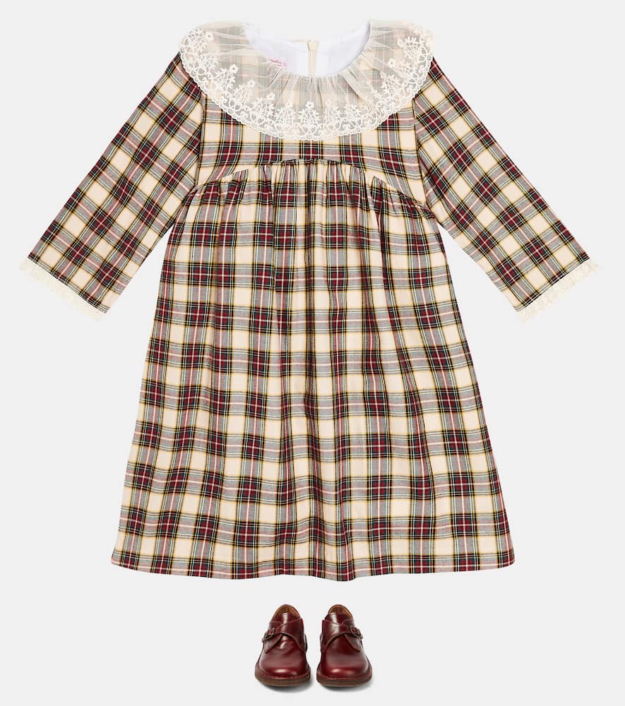 La Coqueta Tartan cotton dress