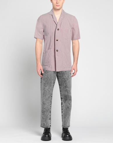 Lardini Man Shirt Brick Size M Cotton