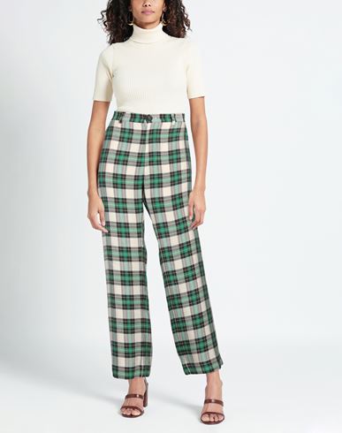 Woman Pants Green Size 00 Linen, Viscose