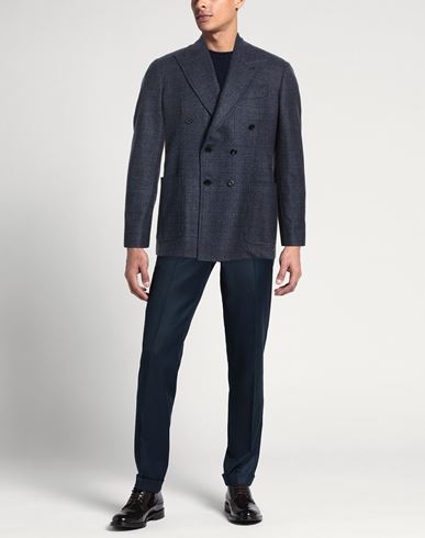 Man Blazer Blue Size 38 Virgin Wool