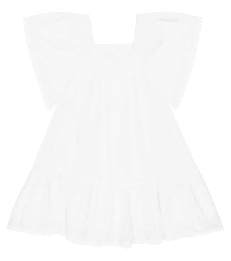 Zimmermann Kids Anneke embroidered cotton dress