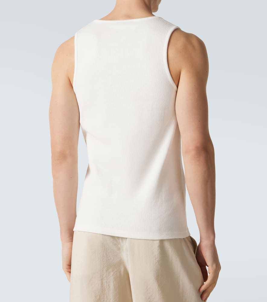 Cotton and linen tank top