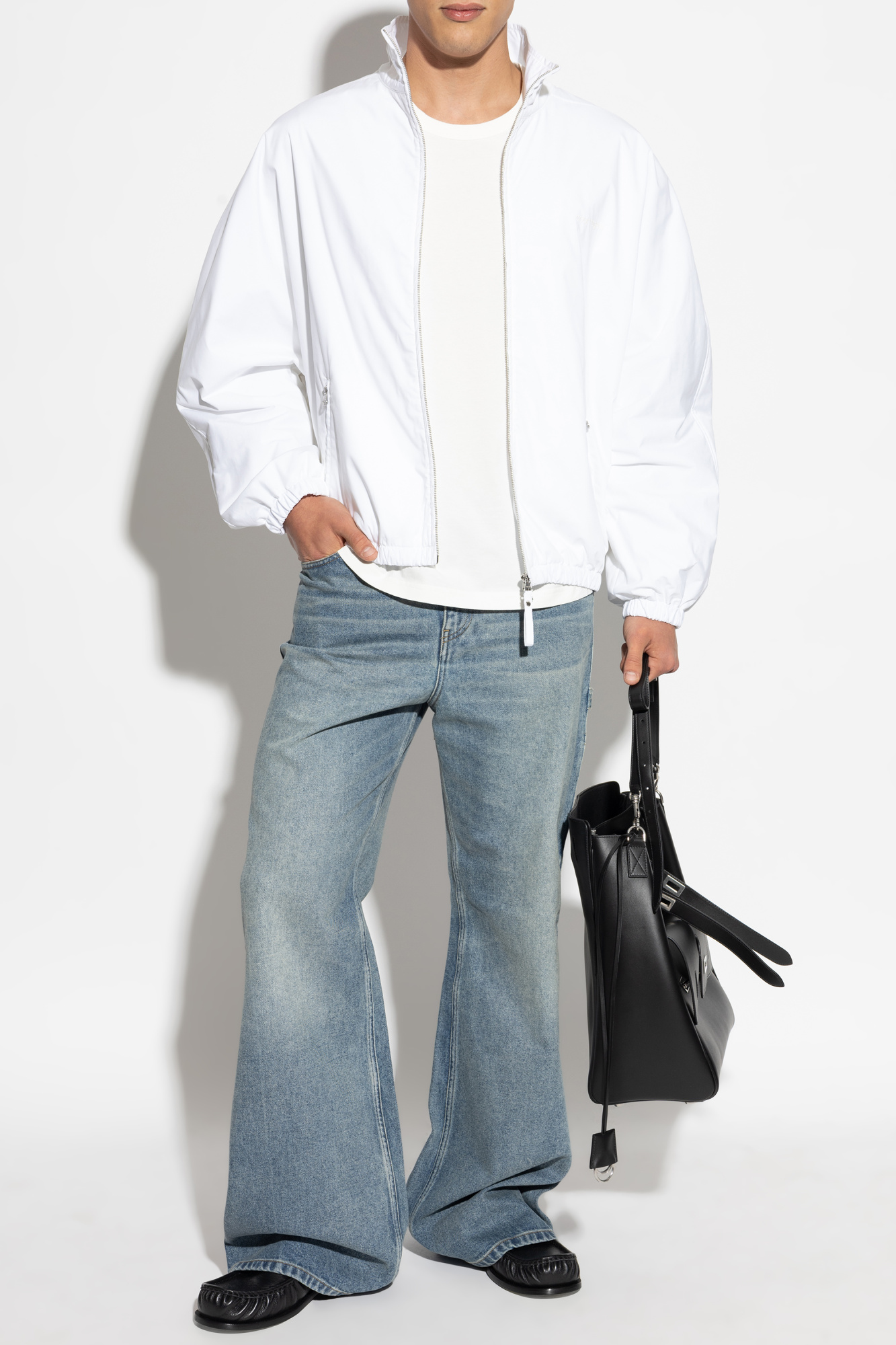 Jacket With Logo, Men's, White