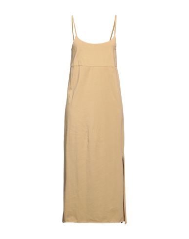 Jucca Woman Midi dress Sand Size L Cotton, Elastane