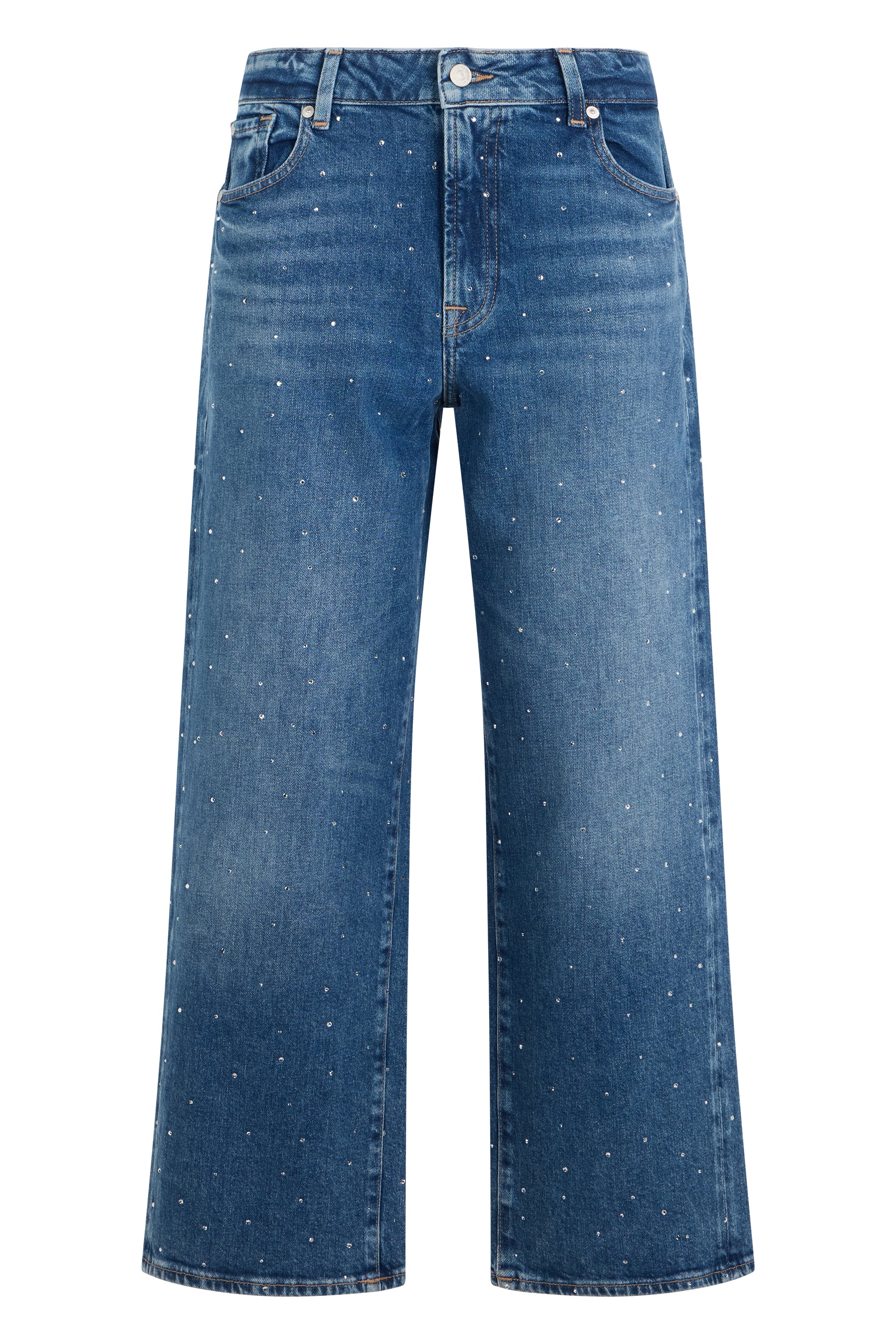 Women's High-Waist Wide-Leg Denim Jeans