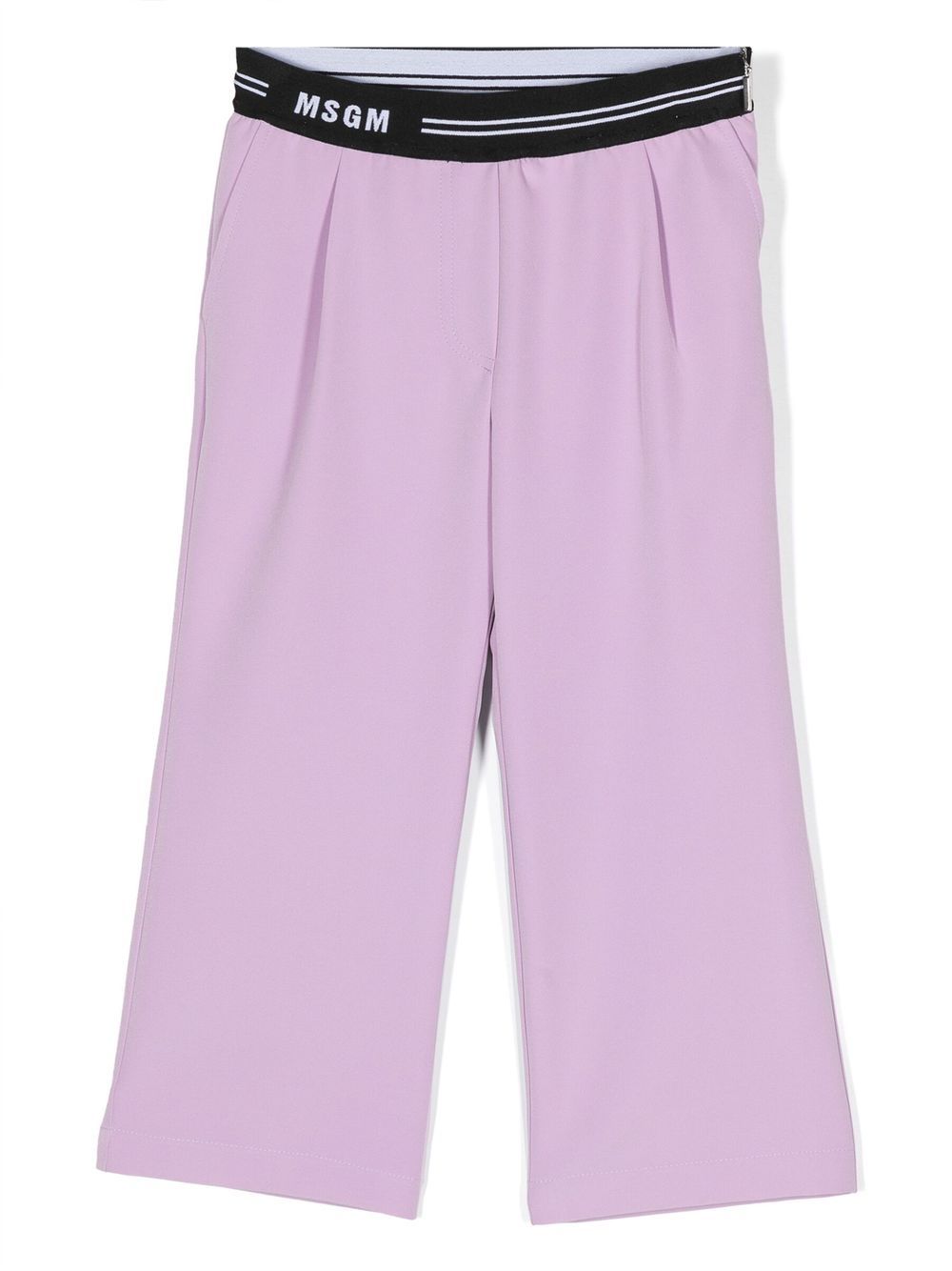 Logo-waistband track pants - Purple