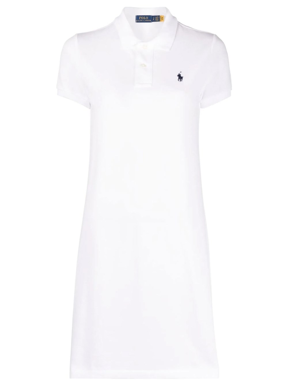 Cotton Mesh Polo Dress