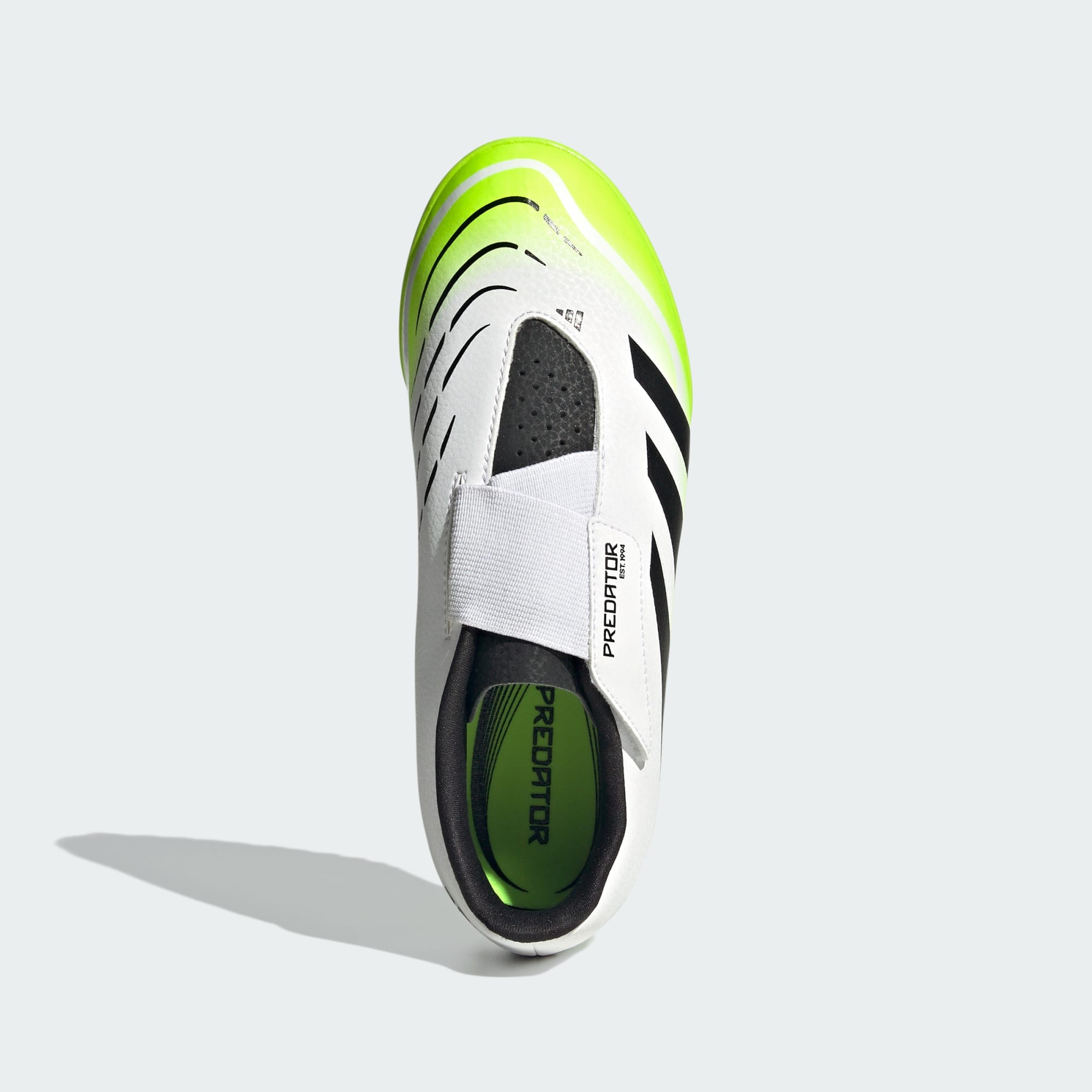 Adidas Performance Kids Unisex Predator Club Hook-and-Loop Turf Boots - White/Multicolour