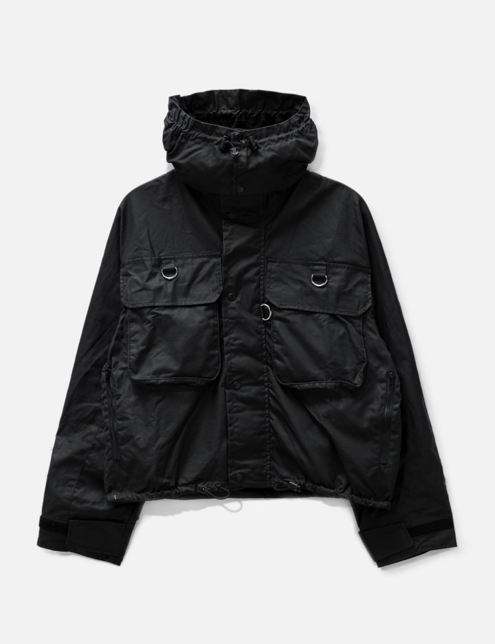 Waxed Cotton Cropped Parka