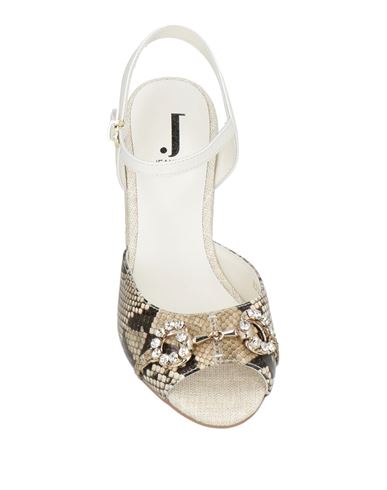 Woman Sandals Beige Size 10 Leather