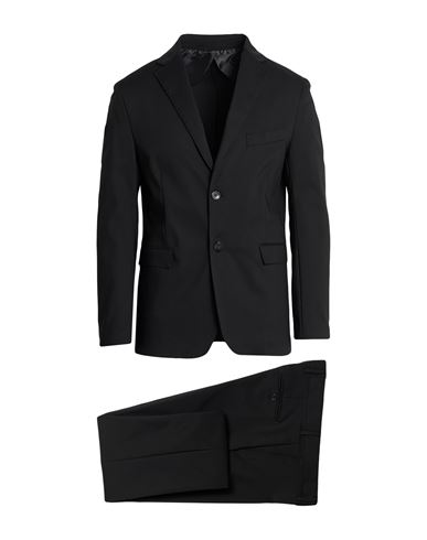 Man Suit Black Size 46 Polyester, Viscose, Elastane