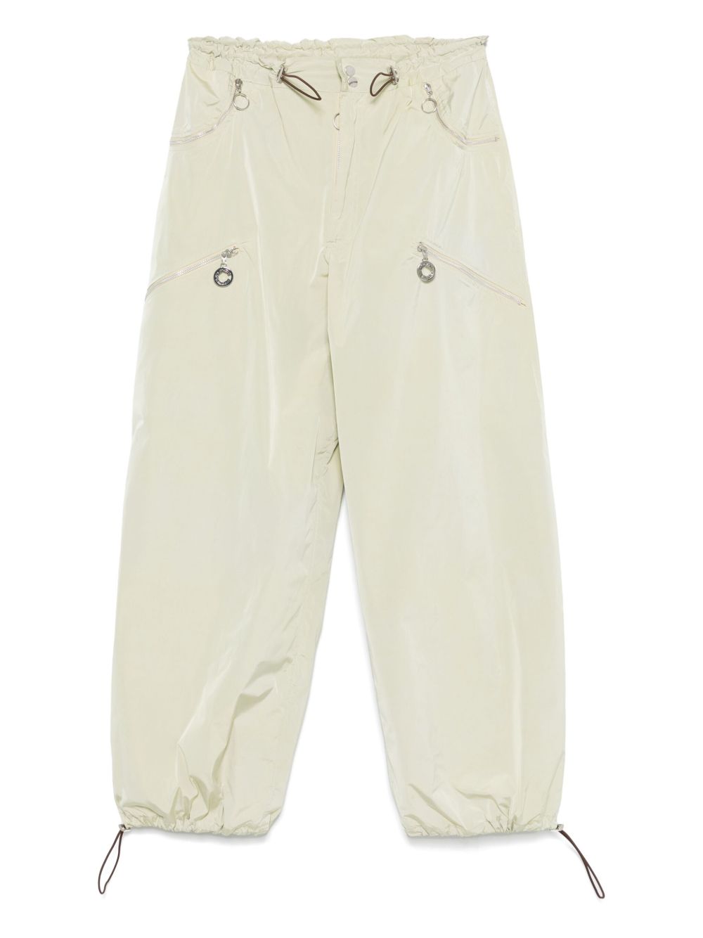Charlie Constantinou zip-pockets parachute trousers - Green