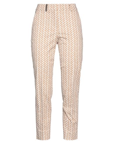 Woman Pants Beige Size 2 Cotton, Elastane