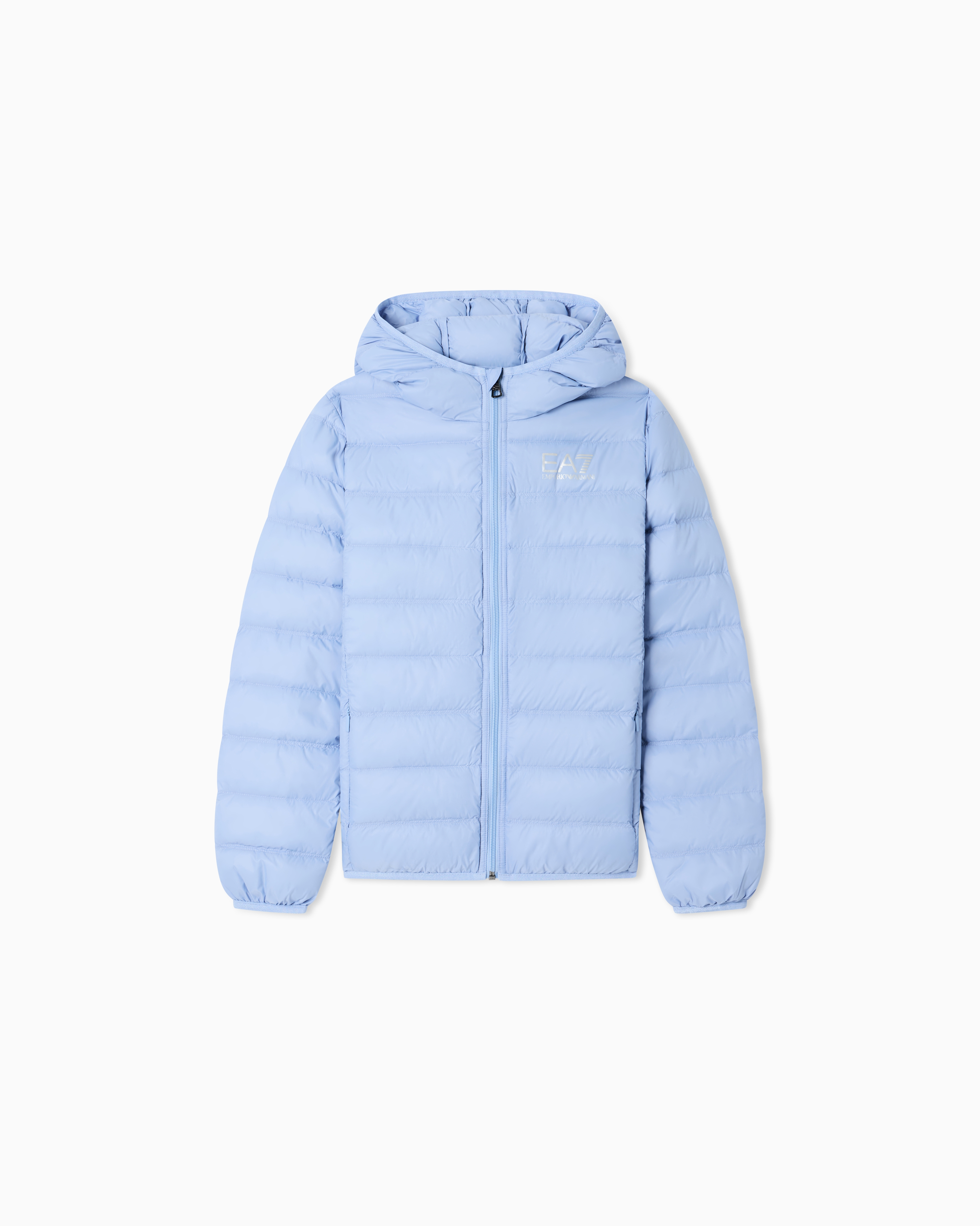Light hooded down jacket Core Identity Boy with regular fit