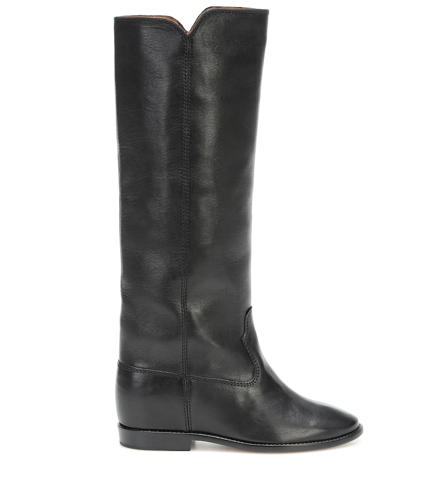 Chess leather boots