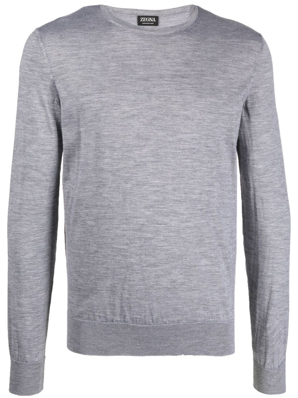 Crew-neck cashmere jumper - White