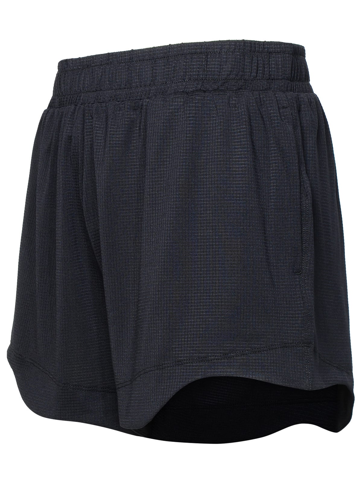 Recycled draped shorts - Black