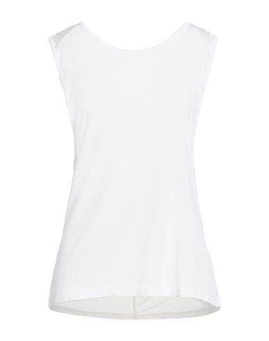 Collezione N_01 Woman Top White Size L Cupro, Elastane