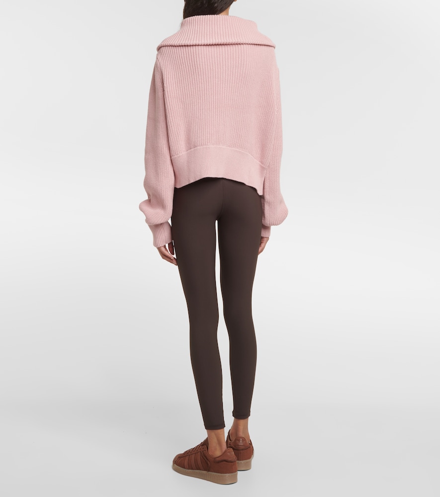 Mentone cotton half-zip sweater