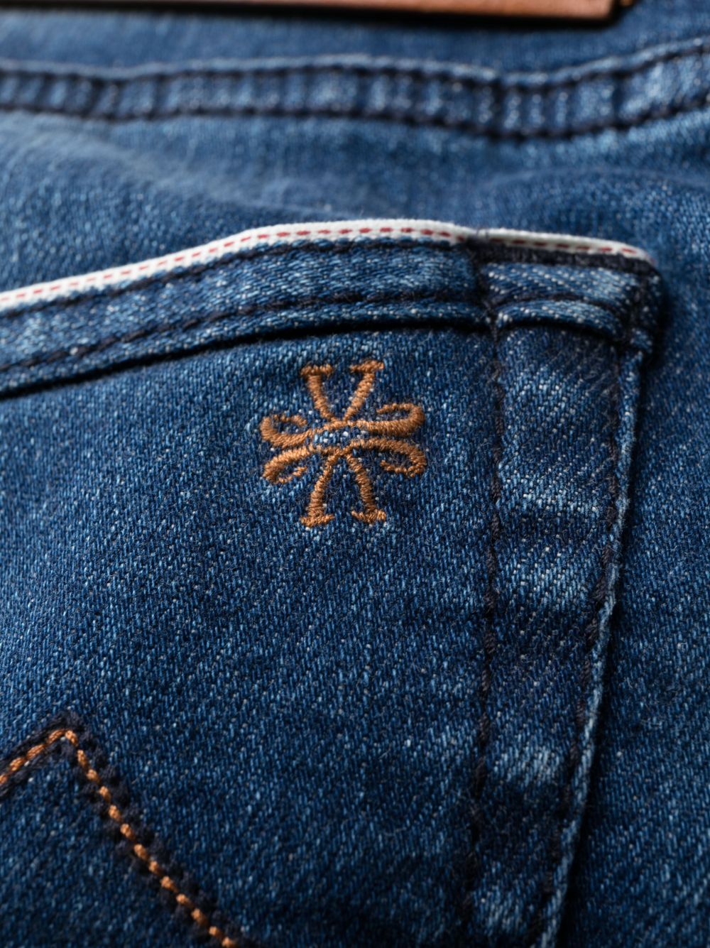 Low-rise straight-leg jeans - Blue