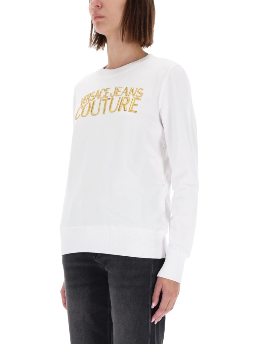 Versace Jeans Couture - ribbed hem long sleeve crew neck knitwear