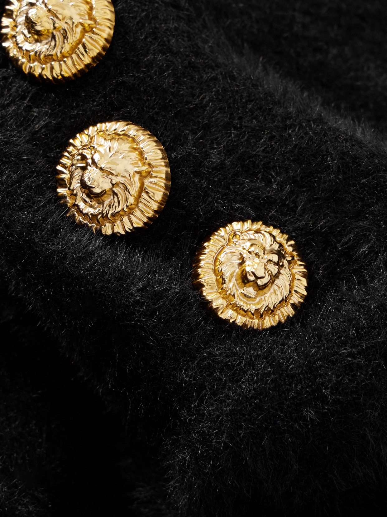 Button-embellished Open-back Brushed Knitted Midi Dress - Black