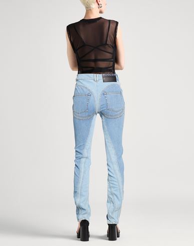 Woman Jeans Blue Size 2 Cotton, Elastane