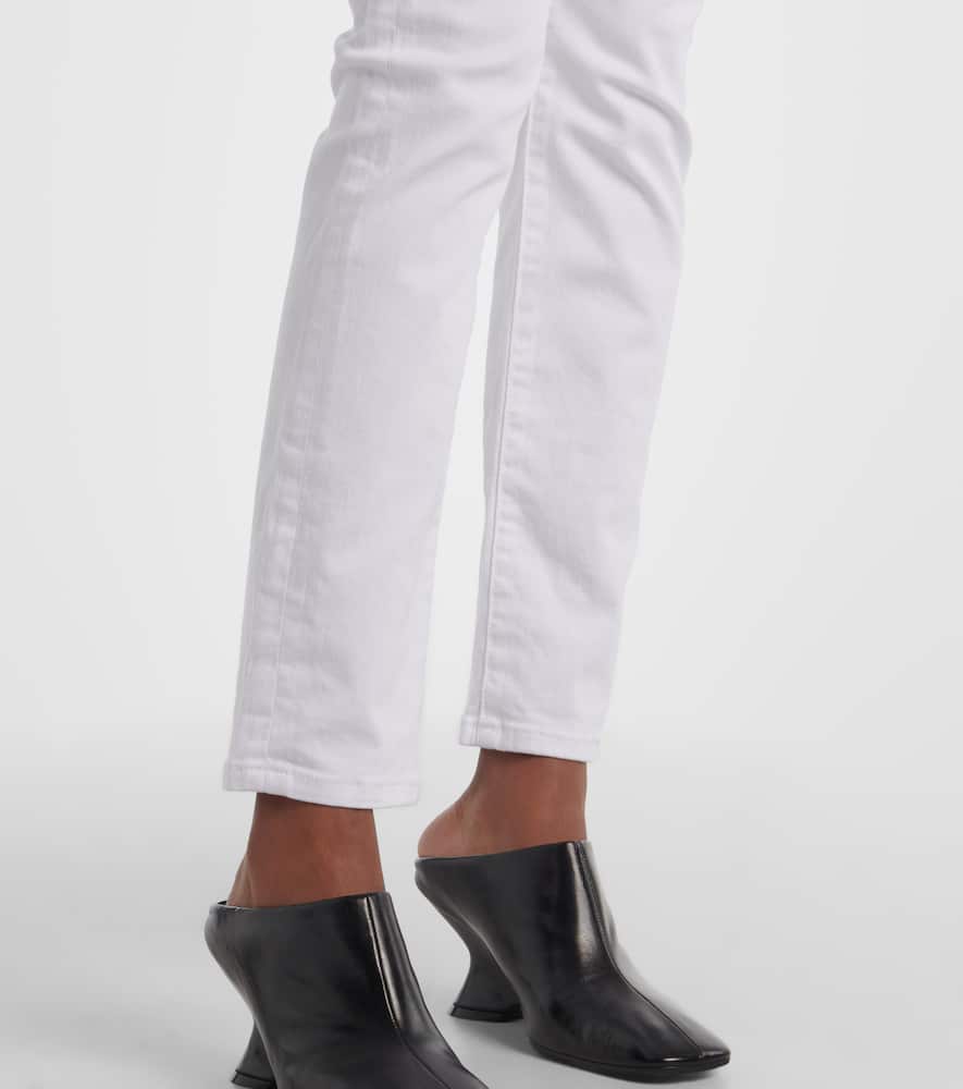 Mari high-rise cropped flared jeans