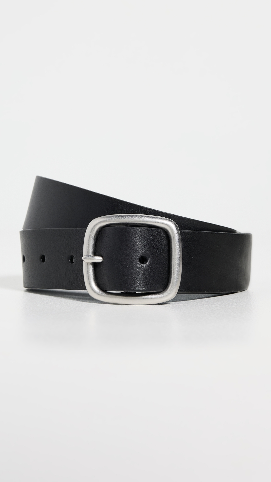 Centerbar Leather Belt True Black