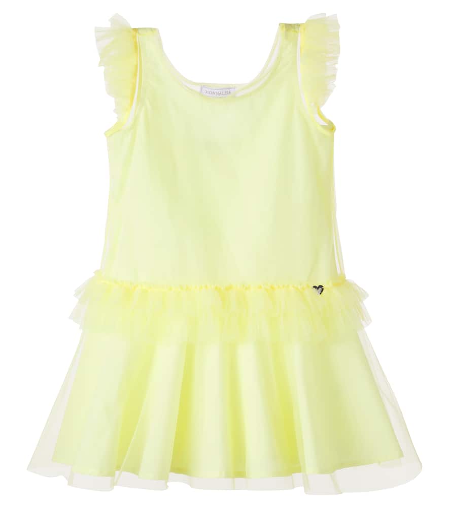 Ruffled tulle dress