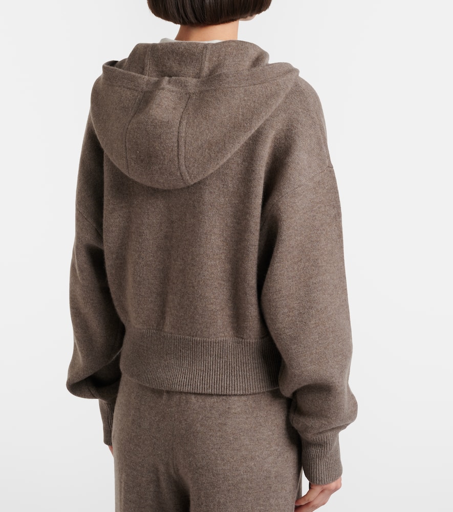 Lilia cashmere zip-up hoodie