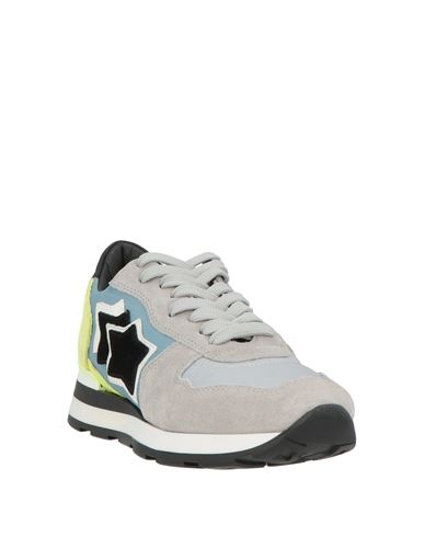 Woman Sneakers Light grey Size 5 Soft Leather, Textile fibers