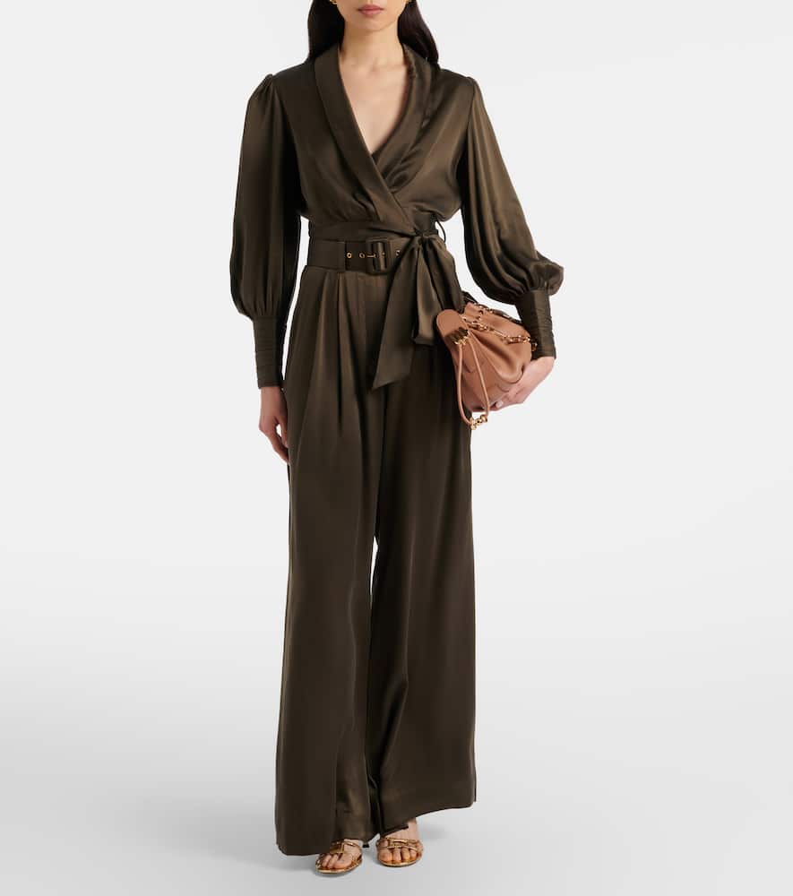 Silk wrap top
