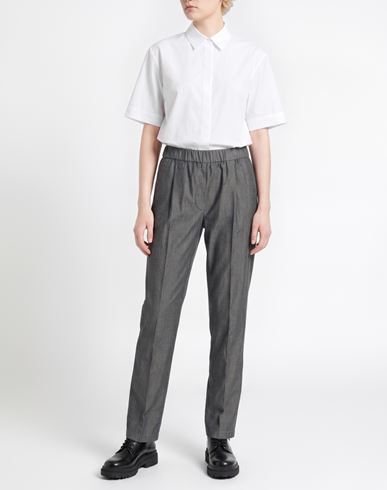 Woman Pants Grey Size 6 Cotton