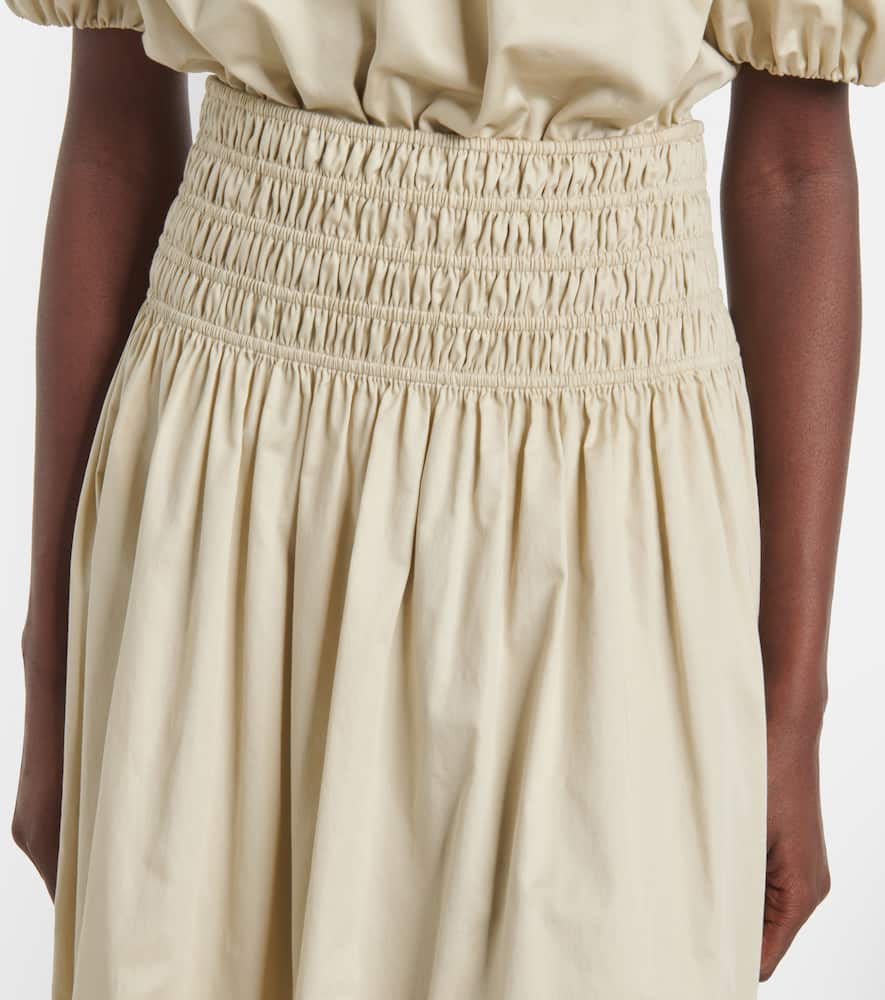 Leonie ruched midi skirt