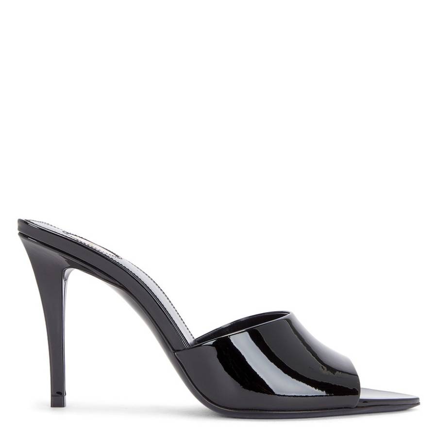 Patent Leather Romy Mule Sandals