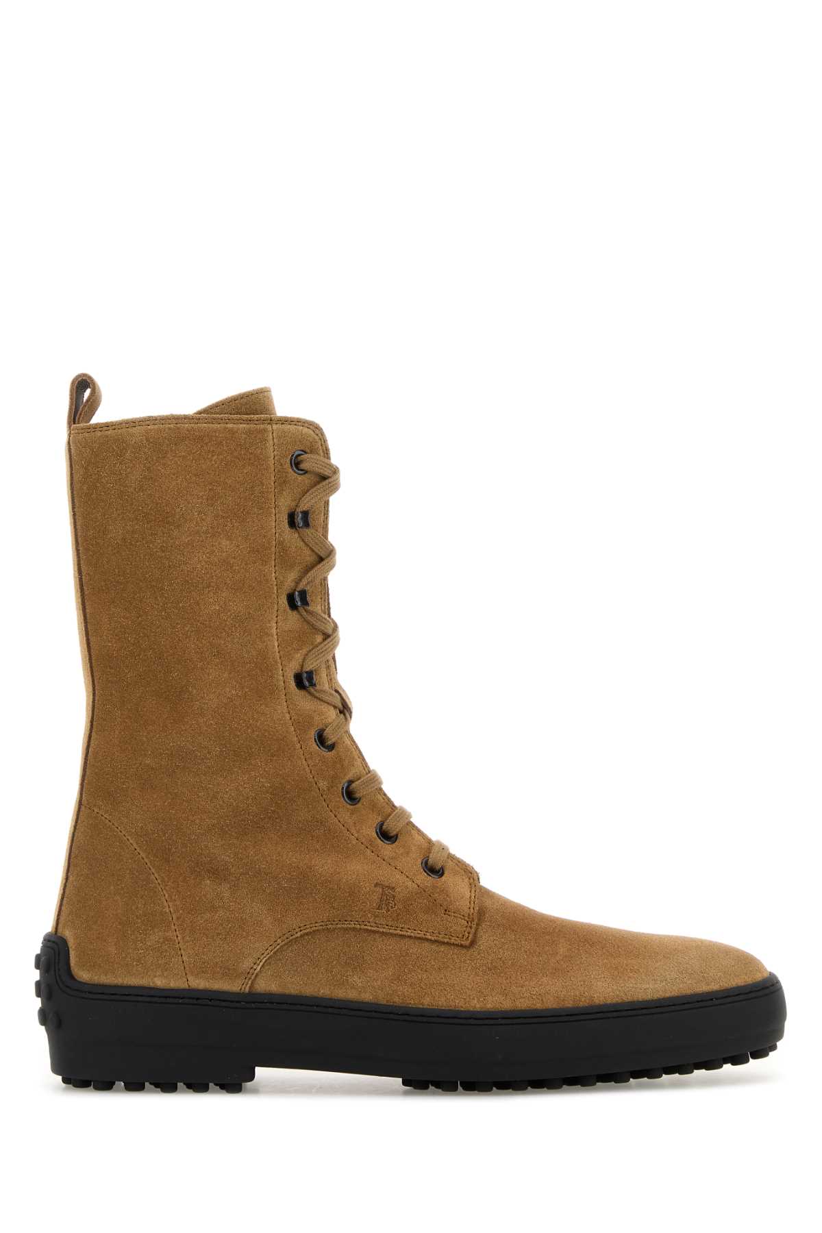 Camel Suede Winter Ankle Boots